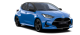 Toyota Yaris hybrid blauw