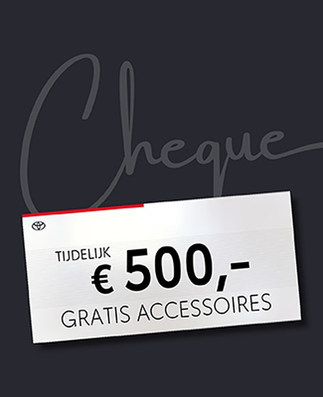 Accessoires t.w.v. € 500,-